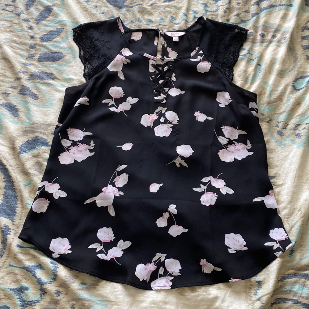 Girl’s Floral Blouse